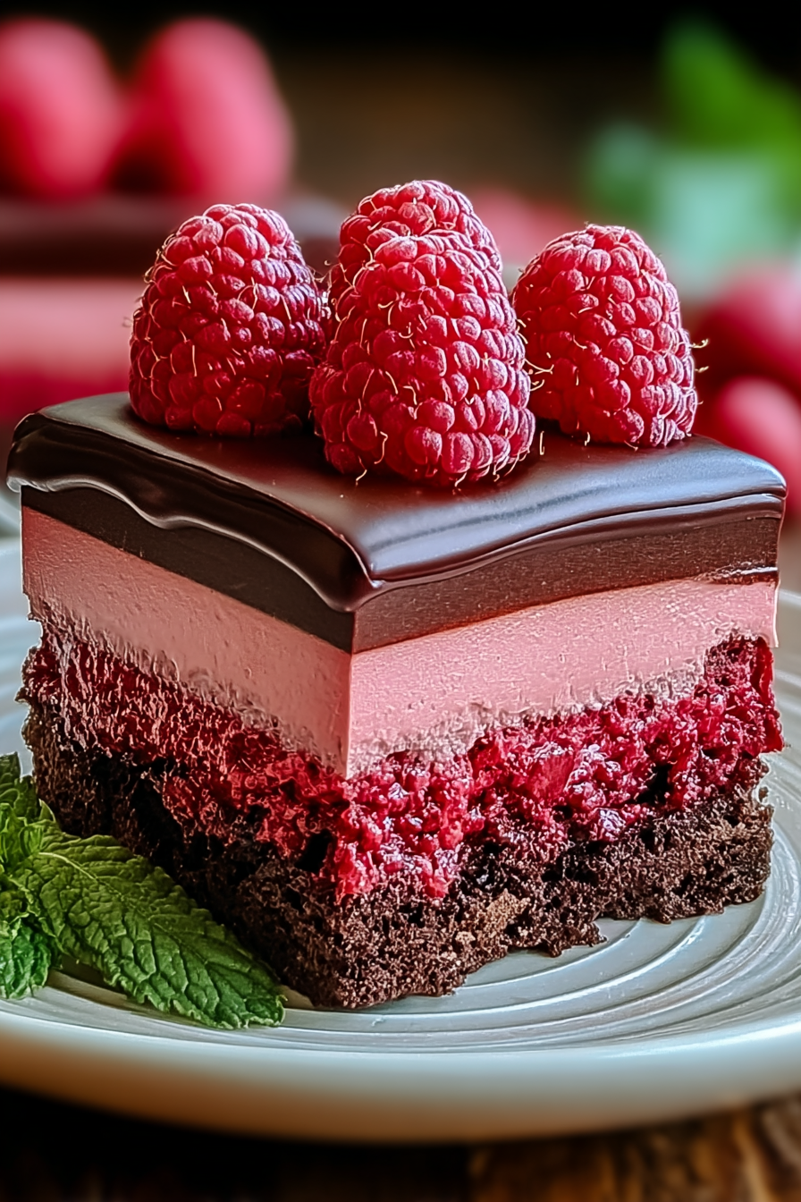 Heavenly Raspberry Chocolate Mousse Cake image 2