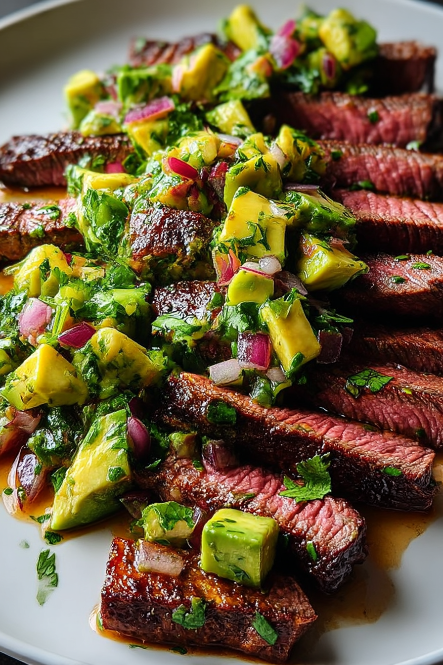 Juicy Chili-Lime Flank Steak with Avocado Salsa – 5-Star Taste! image 2