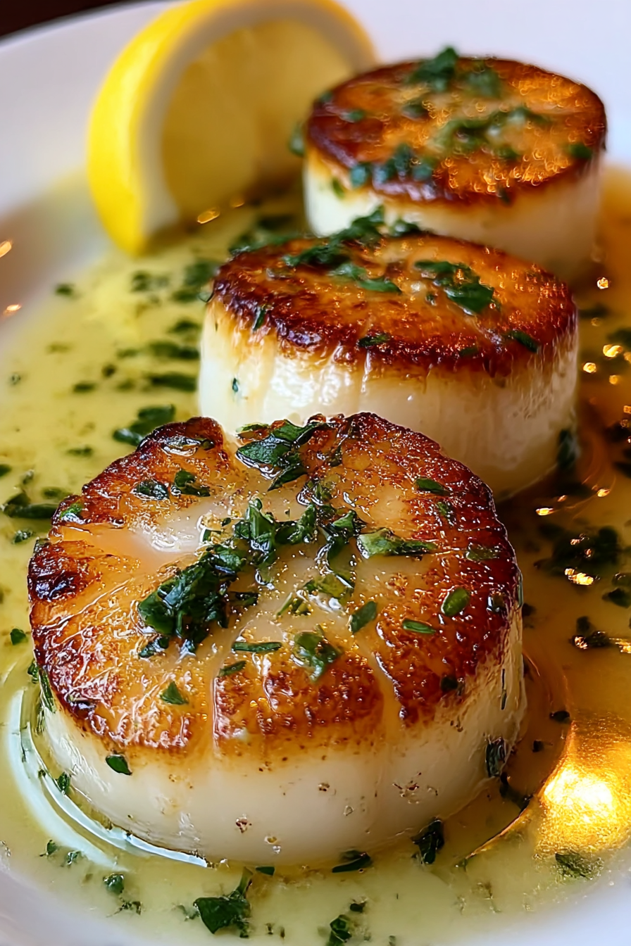 Lemon Butter Scallops are a delicious seafood delight. image 2
