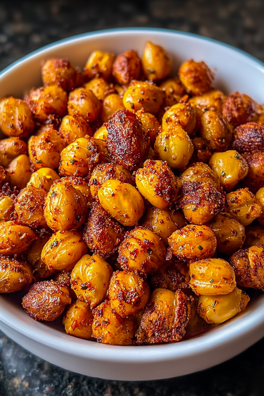 15-Minute Spicy Smoky Roasted Chickpeas - Irresistible Crunch image 2