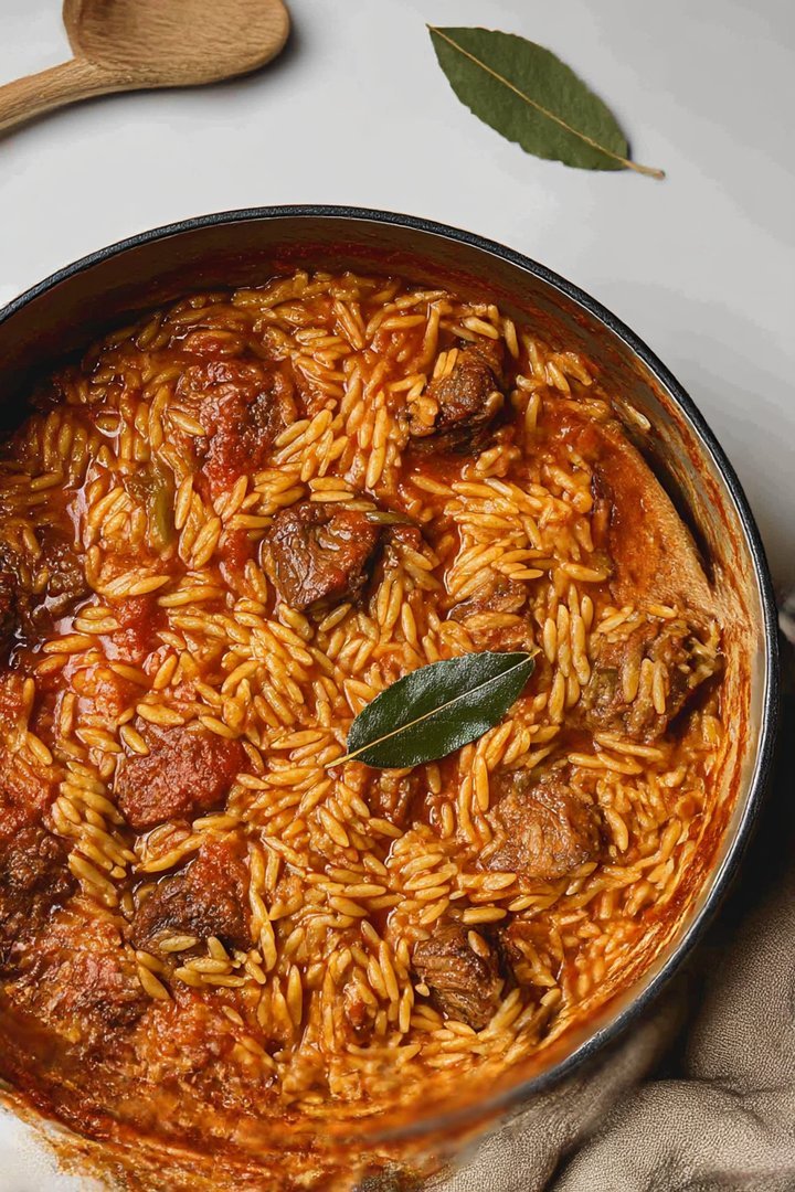 Beef Giouvetsi (Greek Beef Orzo Pasta) Recipe image 2