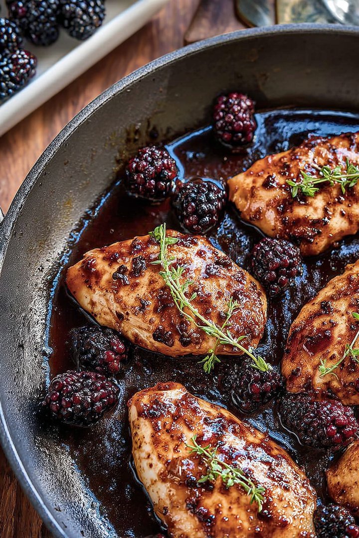 Peach nectar with vanilla Blackberry Chicken image 2