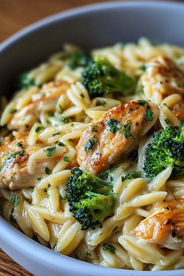 Cheesy Chicken Broccoli Orzo image 2