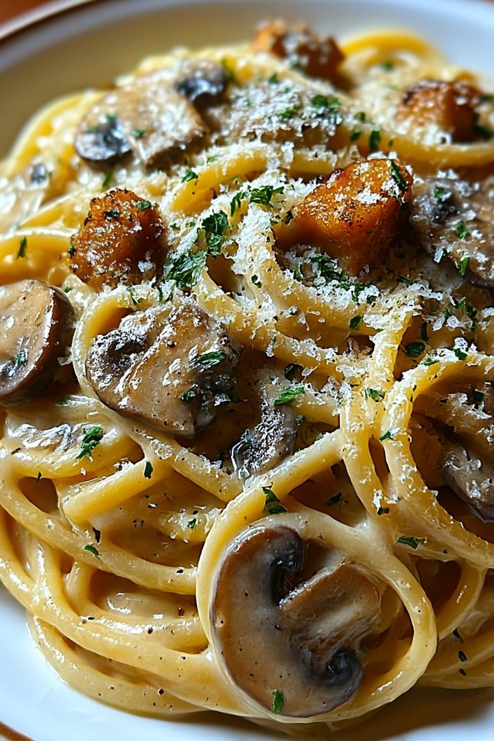 Creamy Brown Butter Mushroom Pasta image 2