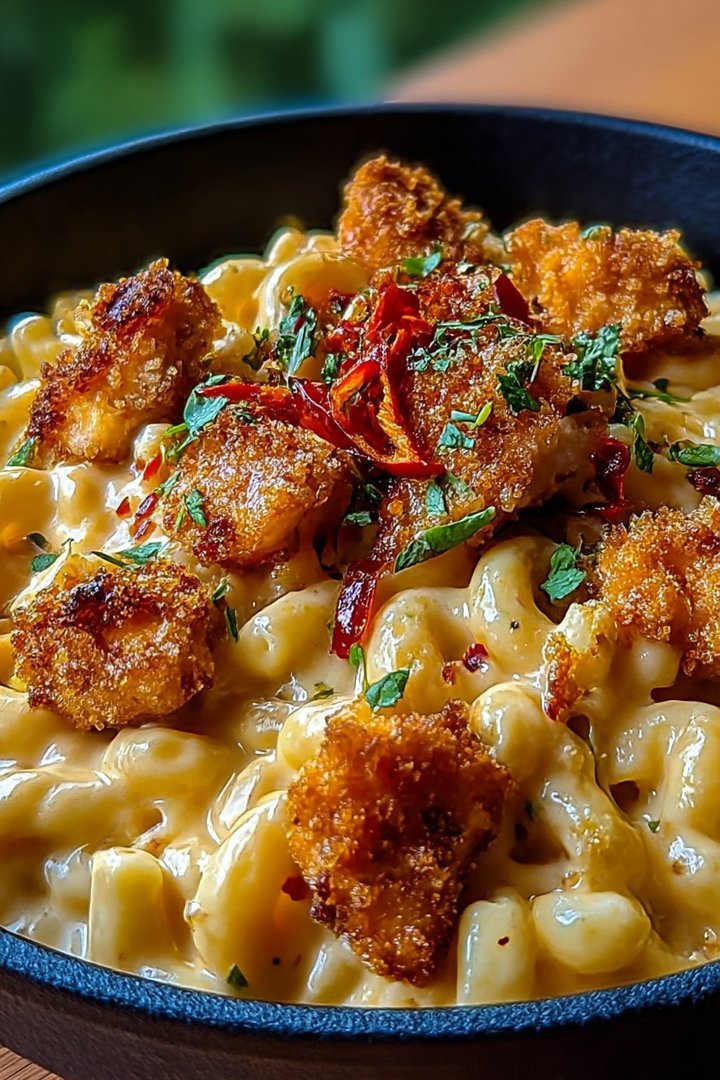 Creamy Honey Pepper Chicken Mac and Cheese Recipe image 2
