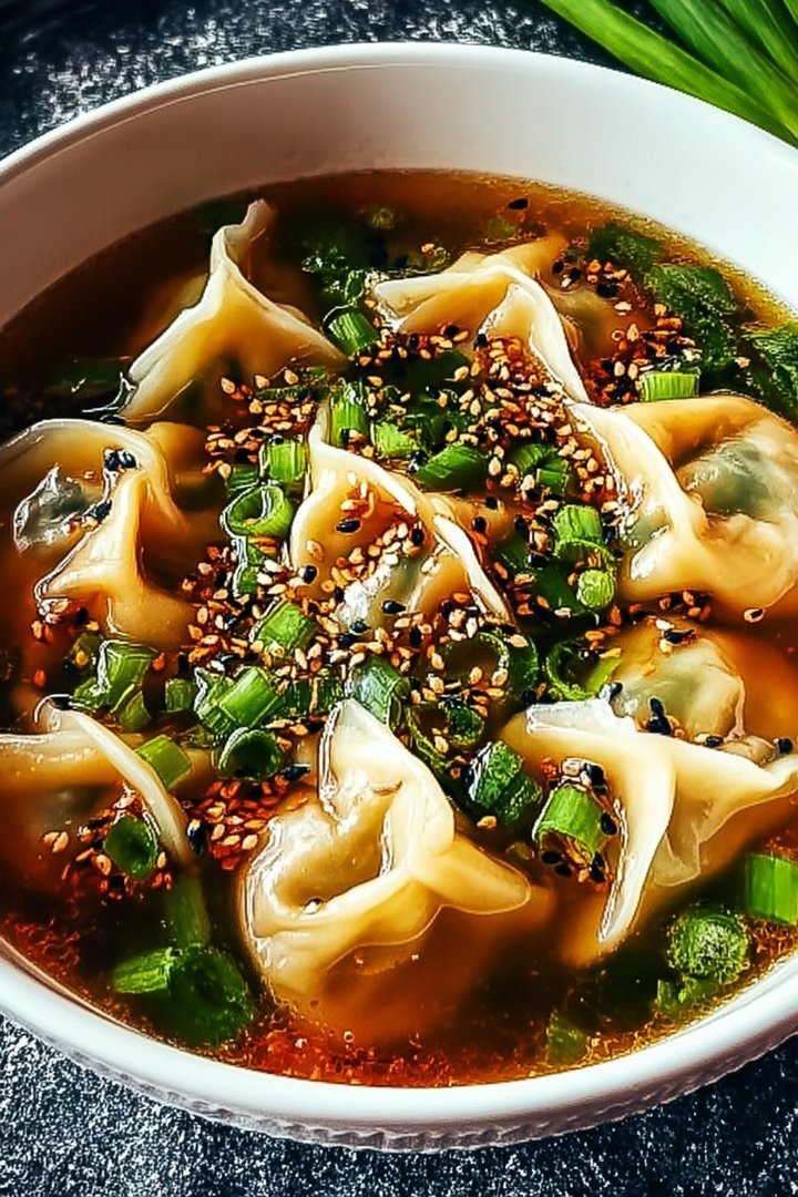 Easy Asian Dumpling Potsticker Soup Recipe image 2