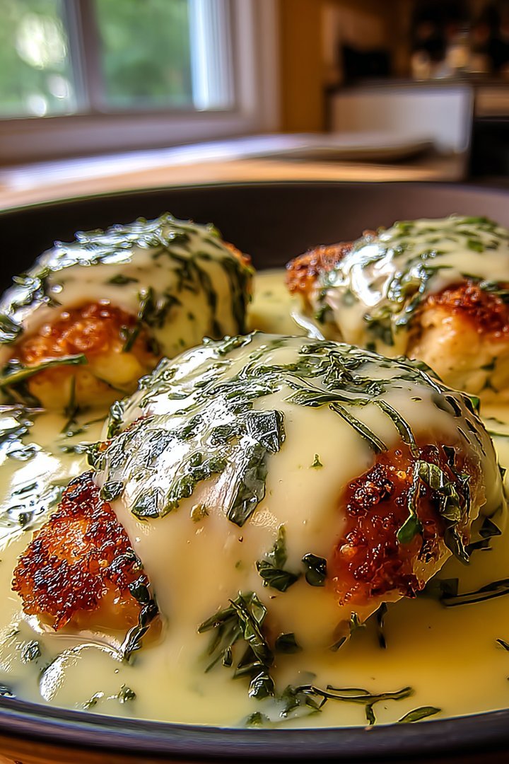 Mozzarella Chicken in Basil Cream Sauce image 2