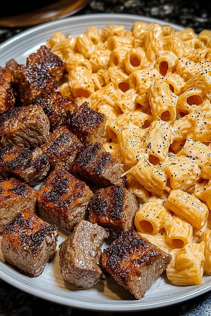 Cajun Steak Cheesy Rigatoni Parmesan image 2
