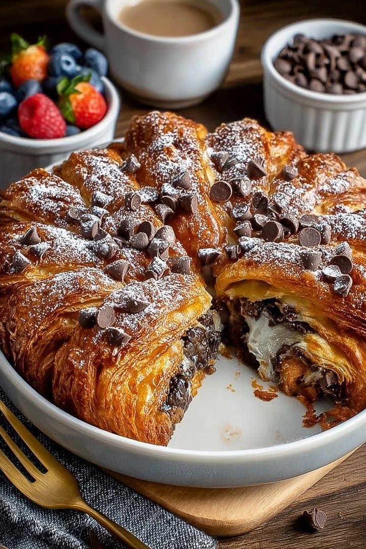Chocolate Croissant Breakfast Bake that Everyone Loves image 2