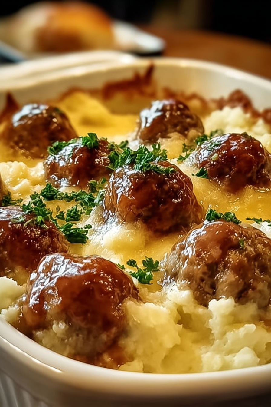 Comforting Meatball & Mashed Potato Bake for Cozy Nights image 2