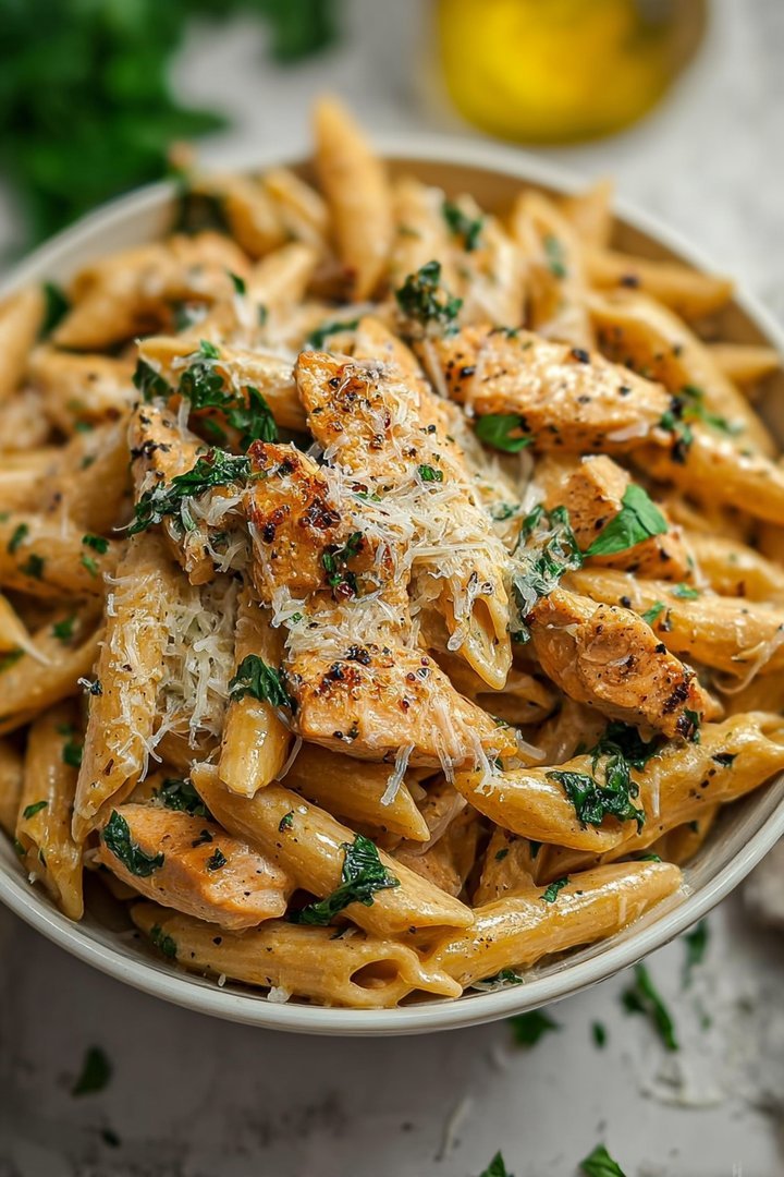 Pepper Parmesan Chicken Penne image 2