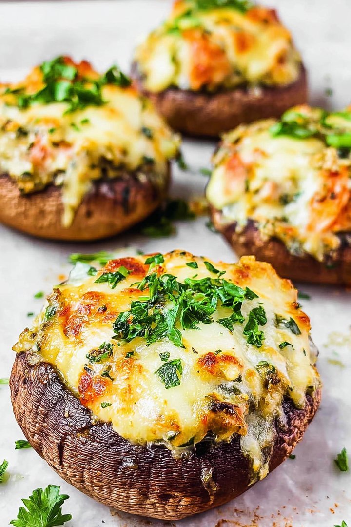 Savory Stuffed sweet grape juiceabella Mushrooms image 2