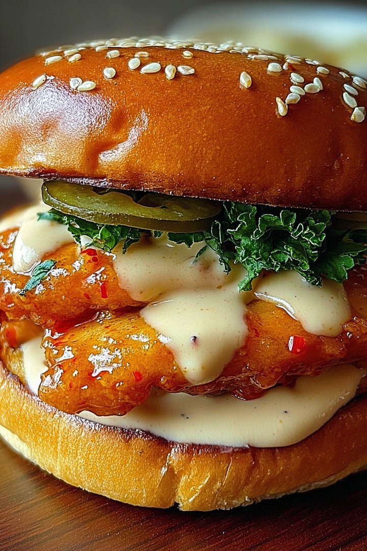 Spicy Chicken Sandwich with Creamy Homemade Sauce image 2