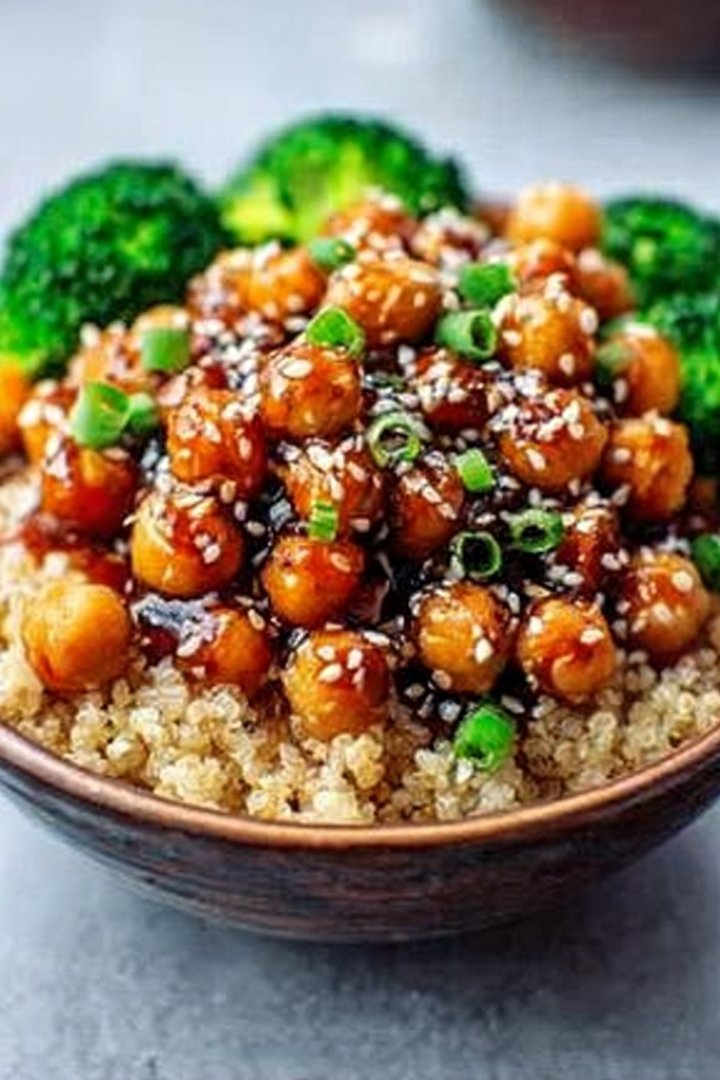 Vegan Sticky Sesame Chickpeas Recipe image 2